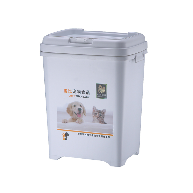 Hundefutter, quadratischer Eimer – 15 kg